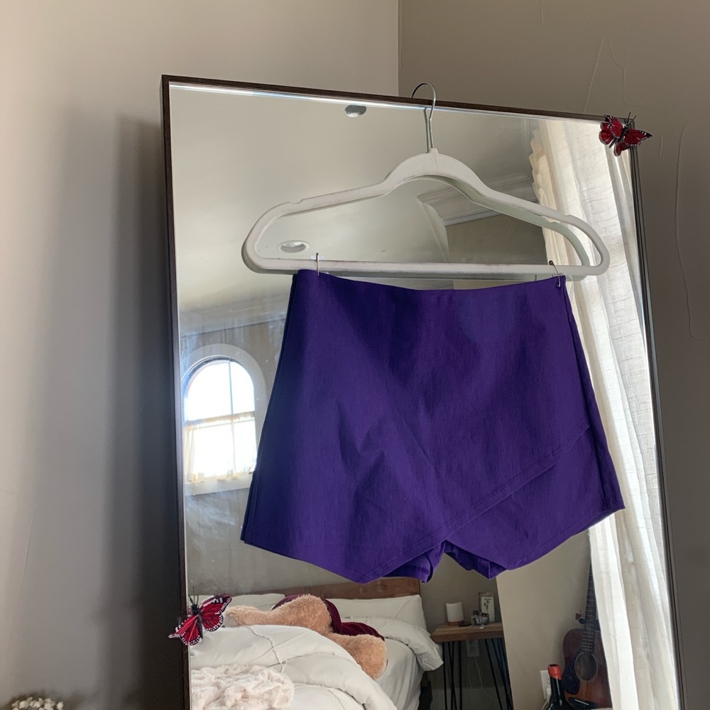 purple skort
